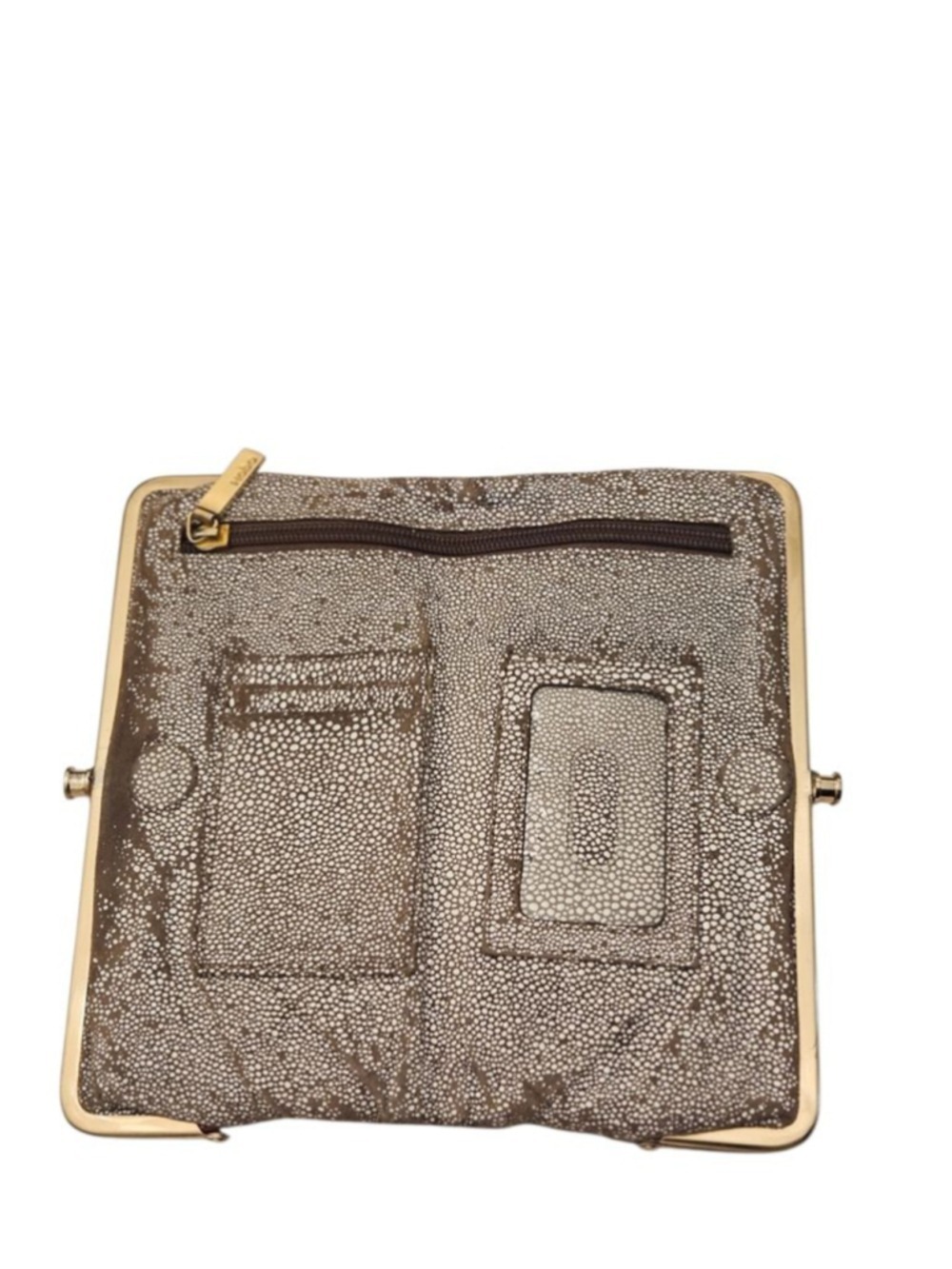 Hobo Brown and White Speckled Leather Wallet, One Size - Picture 15 of 16